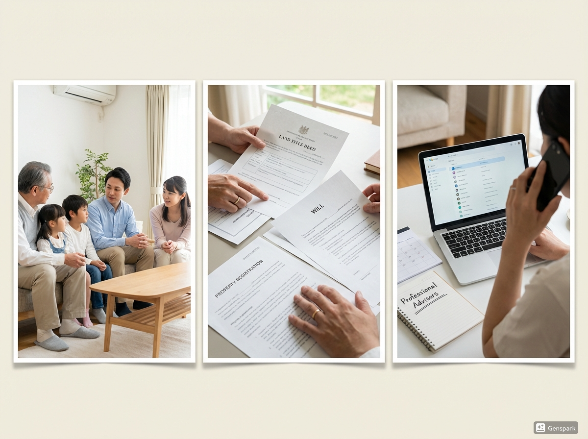 第22回_相続でもめないために_最初に決める3つ_家族_名義_連絡窓口_写真コラージュ