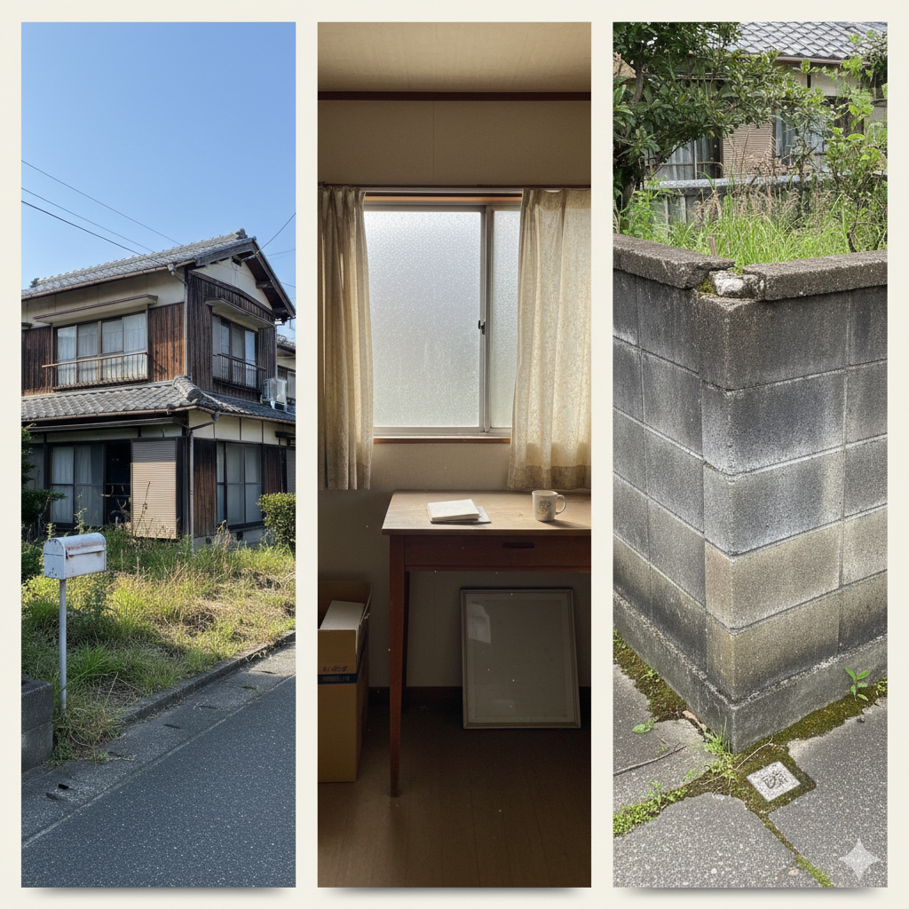 空き家を売るとき、みんな最初に悩むのが「片付け」です。 で、先に言います。 片付けは大事だけど、順番を間違えると損します。 片付けにお金と時間をかけたのに、 「そこじゃなかった…」ってなるのが一番もったいない。 今日は、片付け前にやっておくとラクになることを3つだけ書きます。 空き家を売るなら　片付け前にやる3つ 1）片付け前に一回、査定を取る きれいにしてから査定、って思いがちです。 でも、先に相場を知った方がいいです。 理由は単純で、 「片付けにいくらまでかけていいか」が決まるから。 売れる価格の見当が付けば、ムダな出費を防げます。 2）境界と越境っぽいところを確認する 売る話が進んでから止まりやすいのがここです。 ・ブロック塀はどっちのものか ・木の枝が越境してないか ・雨どいが越境してないか 完璧に測量しろって話じゃないです。 ただ、怪しいところを先に把握しておくと、後がラクです。 3）残す物と捨てる物の“線引き”をする 片付けは、気合いより線引き。 ・貴重品と書類（権利書、税金関係、保険、通帳） ・思い出系（写真、アルバム） ・処分系（家電、家具、日用品） この3つに分けてから動くと、迷う時間が減ります。 家族で揉めにくいのもメリットです。 ボブ社長の結論 売却は、片付けの前に段取りを決めた方がうまくいきます。 先に査定。 境界の怪しいところを把握。 残す／捨てるの線引き。 この3つをやってから片付けると、ムダが減って動きやすいです。 「うちの場合、どこから？」ってときは状況だけ教えてください。 一番ラクな順番に整理します。