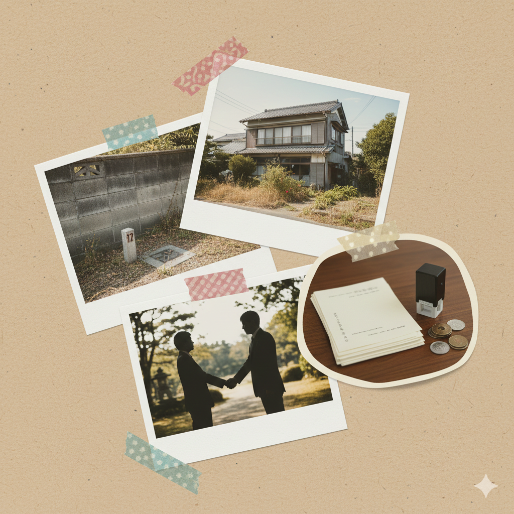 第28回_空き家が借地だったとき_最初に確認する3つ_契約書_地代_地主_写真コラージュ